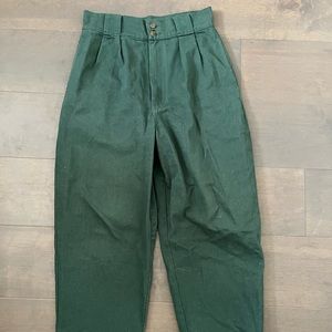 Lucy & Yak Addison Tapered Jeans: ORGANIC TWILL COTTON in Posy Green